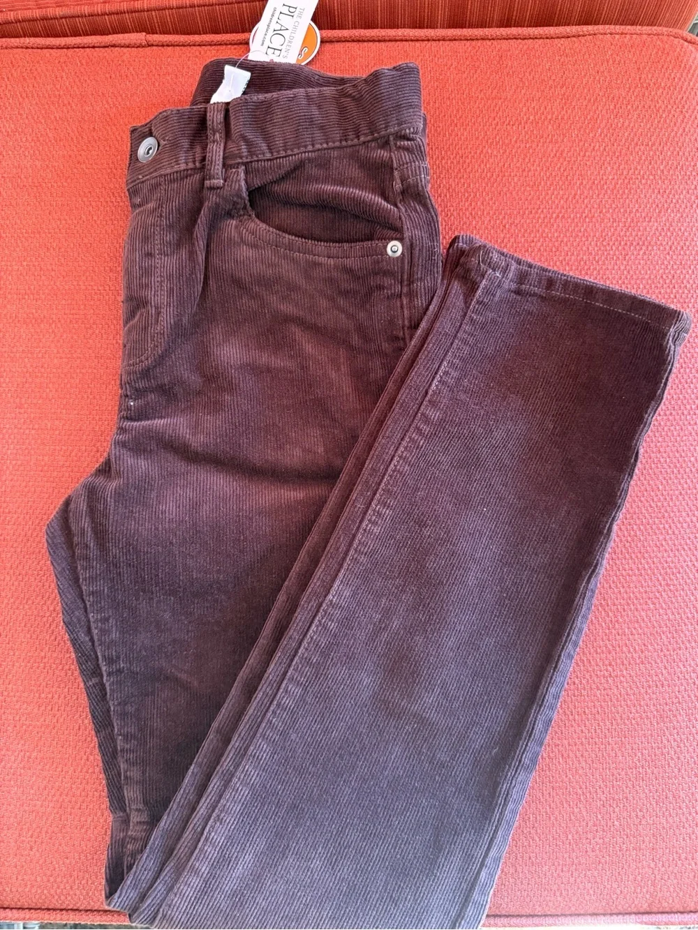 Children’s Place Boys Corduroy Pants - Brown stretch fabric size 12 -NEW